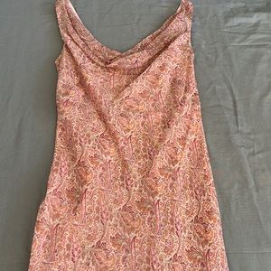 Ann Taylor Pink flower dress size 2